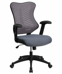 Flash Furniture - Kale Contemporary Mesh Executive Swivel Office Chair - Gray Mesh
