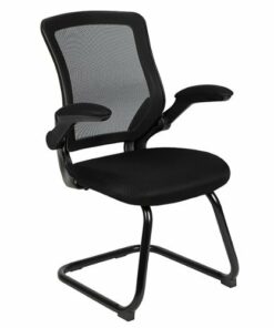 Flash Furniture - Kale  Contemporary Mesh Side Chair - Upholstered - Black Mesh 0