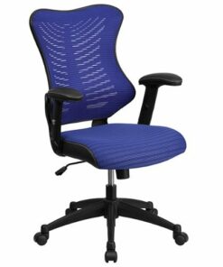 Flash Furniture - Kale Contemporary Mesh Executive Swivel Office Chair - Blue Mesh