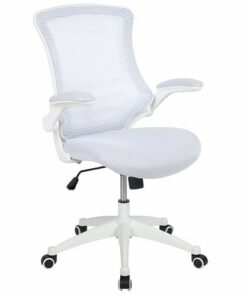 Flash Furniture - Kelista Contemporary Mesh Swivel Office Chair - White Mesh/White Frame