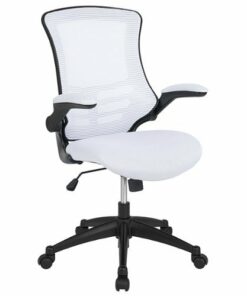 Flash Furniture - Kelista Contemporary Mesh Swivel Office Chair - White Mesh