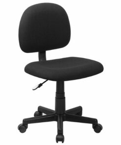 Flash Furniture - Wayne Contemporary Fabric Swivel Office Chair - Black 1