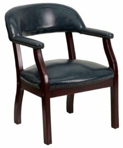Flash Furniture - Diamond  Traditional Vinyl Side Chair - Upholstered - Navy Vinyl