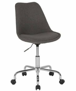 Flash Furniture - Aurora Series Contemporary Fabric Swivel Office Chair - Dark Gray