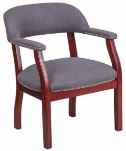 Flash Furniture - Diamond  Traditional Fabric Side Chair - Upholstered - Gray Fabric