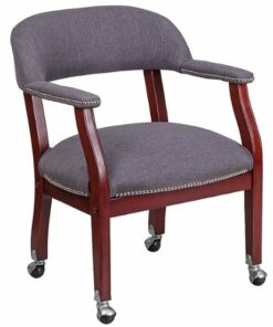 Flash Furniture - Sarah  Traditional Fabric Side Chair - Upholstered - Gray Fabric