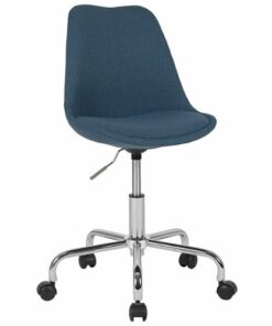 Flash Furniture - Aurora Series Contemporary Fabric Swivel Office Chair - Blue