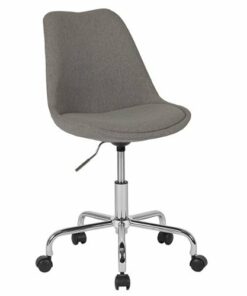 Flash Furniture - Aurora Series Contemporary Fabric Swivel Office Chair - Light Gray