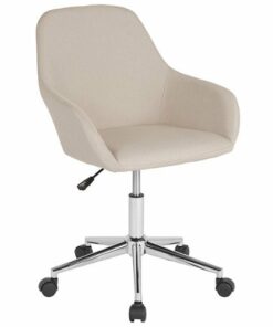 Flash Furniture - Cortana Contemporary Fabric Swivel Office Chair - Beige Fabric
