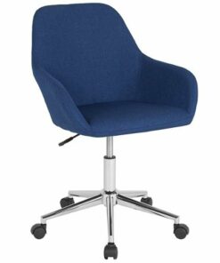 Flash Furniture - Cortana Contemporary Fabric Swivel Office Chair - Blue Fabric
