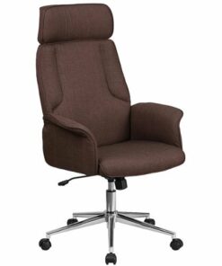Flash Furniture - Contemporary Fabric Executive Swivel Office Chair - Brown