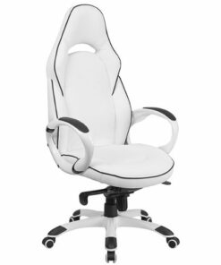 Flash Furniture - Contemporary Vinyl Executive Swivel Office Chair - White