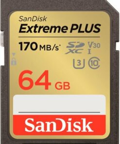 SanDisk - Extreme PLUS 64GB SDXC UHS-I Memory Card
