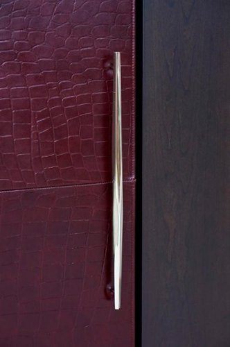 JennAir - Leather Refrigerator Panel - Red 1
