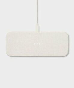 Courant - Essentials CATCH:2 20W Qi-Certified Multi-Device Wireless Charger for iPhone and Android - Natural