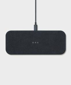 Courant - Essentials CATCH:2 20W Qi-Certified Multi-Device Wireless Charger for iPhone and Android - Charcoal