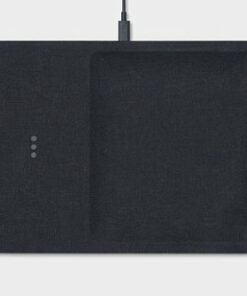 Courant - Essentials CATCH:3 10W Qi-Certified Wireless Charger with Accessory Tray - Charcoal
