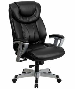 Flash Furniture - Hercules Big & Tall 400 lb. Rated High Back Office Chair - Black LeatherSoft