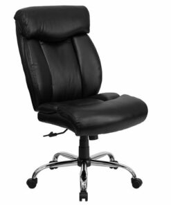 Flash Furniture - Hercules Big & Tall 400 lb. Rated High Back Executive Office Chair - Black LeatherSoft