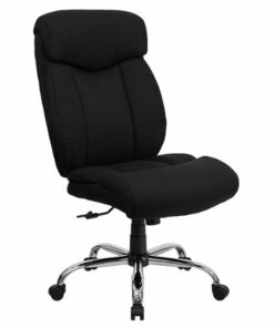 Flash Furniture - Hercules Contemporary Fabric Big & Tall Executive Swivel Office Chair with Headrest - Black Fabric