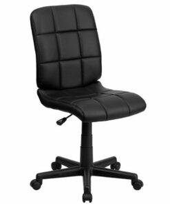 Flash Furniture - Clayton Modern Vinyl Swivel Office Chair - Black