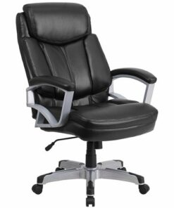 Flash Furniture - Hercules Big & Tall 500 lb. Rated Executive Ergonomic Office Chair - Black LeatherSoft