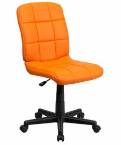 Flash Furniture - Clayton Modern Vinyl Swivel Office Chair - Orange