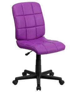 Flash Furniture - Clayton Modern Vinyl Swivel Office Chair - Purple