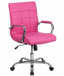 Flash Furniture - Vivian Contemporary Vinyl Executive Swivel Office Chair - Pink