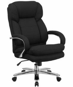 Flash Furniture - Hercules Contemporary Fabric 24/7 Big & Tall Swivel Erogonomic Office Chair - Black Fabric