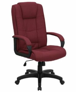 Flash Furniture - Jessica Contemporary Fabric Executive Swivel Office Chair - Burgundy Fabric