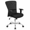 Flash Furniture - Jasmine Contemporary Mesh Swivel Office Chair - Black