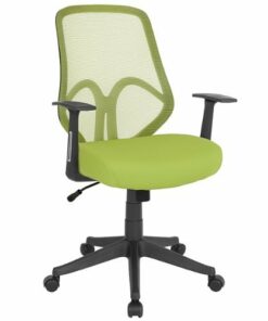 Flash Furniture - Salerno Contemporary Mesh Executive Swivel Office Chair with Arms - Green