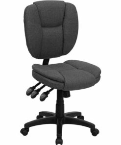 Flash Furniture - Caroline Contemporary Fabric Swivel Office Chair - Gray Fabric