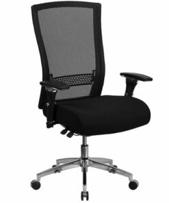 Flash Furniture - Hercules Contemporary Mesh 24/7 Big & Tall Swivel High Back Office Chair - Black Fabric/Mesh