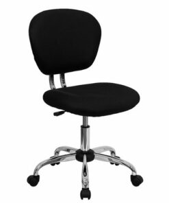 Flash Furniture - Beverly Contemporary Mesh Swivel Office Chair - Black