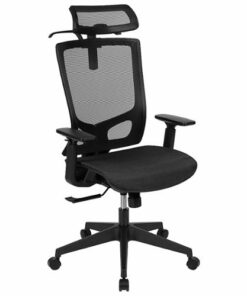 Flash Furniture - Layla Contemporary Mesh Executive Swivel Office Chair - Black