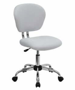 Flash Furniture - Beverly Contemporary Mesh Swivel Office Chair - White