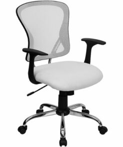 Flash Furniture - Alfred Contemporary Mesh Swivel Office Chair - White