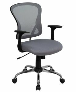 Flash Furniture - Alfred Contemporary Mesh Swivel Office Chair - Gray