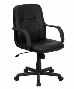 Flash Furniture - Paulson Contemporary Vinyl Executive Swivel Office Chair - Black