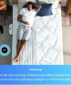 ChiliSleep - OOLER Cooling & Heating Mattress Pad - Half Queen + Cleaning Solution - White