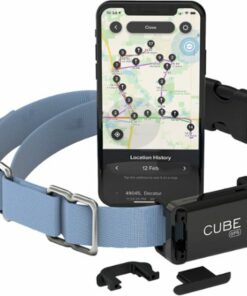 Cube - Dog Collar GPS Strap and Clips