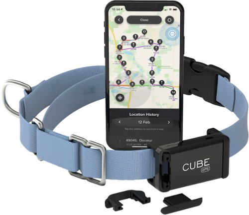 Cube - Dog Collar GPS Strap and Clips