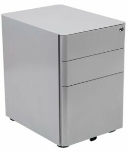 Flash Furniture - Warner Modern Steel 3-Drawer Filing Cabinet - Gray