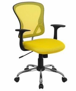 Flash Furniture - Alfred Contemporary Mesh Swivel Office Chair - Yellow