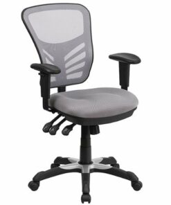 Flash Furniture - Nicholas Contemporary Mesh Executive Swivel Office Chair - Gray