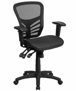 Flash Furniture - Nicholas Contemporary Mesh Executive Swivel Office Chair - Black 0