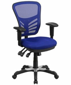 Flash Furniture - Nicholas Contemporary Mesh Executive Swivel Office Chair - Blue