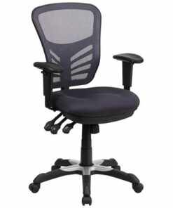 Flash Furniture - Nicholas Contemporary Mesh Executive Swivel Office Chair - Dark Gray